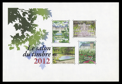 Bloc salon du timbre 2012 Variété sans passage de l'or TTB